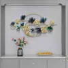 Decoração de parede moderna de luxo leve para sala de estar, parede de fundo de sofá, pendente de parede para hotel e restaurante, decorações de ferro