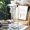 Jarrón de cristal en forma de cono, estilo ins nórdico, jarrón transparente grande y simple para bambú hidropónico, decoración de arreglo floral de escritorio y sala de estar