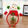 Nuevos accesorios de decoración navideña niños Navidad viejo cabeza hebilla aro para el cabello decoraciones de fiesta navideña al por mayor