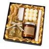 Caja de regalo de vela aromática premium para vacaciones transfronterizas, fragancia de ambiente de alta gama, fragancia interior de larga duración, regalo de boda, recuerdo estilo ins