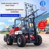 Empilhadeira Off-Road de 3,5 Toneladas, Empilhadeira Hidráulica para Movimentação de Tijolos em Campo de Obra Civil, Empilhadeira de Manuseio, Empilhadeira de Quatro Rodas