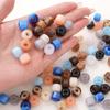 Resina Cuentas de Agujero Grande Cuentas para Pulsera Hechas a Mano DIY Pulsera Collar Cuentas Sueltas Joyería Accesorios Decorativos Venta al por Mayor