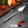 Espátula Redonda de Acero Inoxidable Cucharón de Cocina Espátula para Freír Cuchara para Arroz Cuchara para Sopa Espátula para Polvo Tenedor para Carne Set de Siete Piezas Utensilio de Cocina Regalo