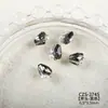 Decoraciones Brillantes para Uñas con Acabado, con Pedrería de Cristal de Alta Calidad con Forma de Huevo de Paloma, Pedrería con Forma de Azúcar Hielo y Pequeños Accesorios para Uñas Portátiles