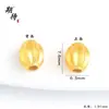 Accesorios DIY de Oro Arena de Larga Duración y Sin Decoloración, Separadores Estampados, Almohadillas Decorativas, Cuentas Separadoras, Accesorios para Pulseras, Componentes de Oro Arena