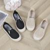 Zapatos de pescador ligeros y suaves para mujer, estilo pescador, estilo fragante, antideslizantes, sin cordones, estilo antiguo de tela de Beijing, 2024.