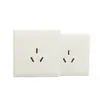 Enchufe de pared para proyecto tipo 86 de cinco orificios enchufe de interruptor panel blanco elegante oculto fabricantes mayoristas