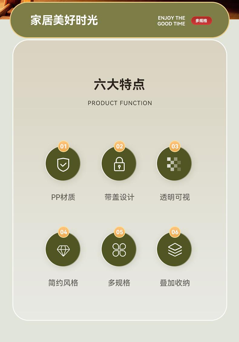 桌上收纳小药盒便携可叠放长方形收纳盒带盖透明收纳药