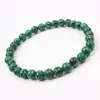Pulsera de Cristal Natural, Simple de un Solo Círculo con Cuentas Redondas Joyería Transfronteriza, Joyería Estilo Pareja de Ágata Roja, Pulseras de Cristal para la Mano