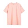 Camiseta Gruesa Holgada de Algodón Puro Hombro Caído Oversize Estilo Chino para Hombre Color Caqui Retro Americano Peso Pesado Manga Corta con Estampado de Logo 260g