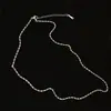Cadena universal de platino PT950 para hombres y mujeres, cadena versátil de eslabones tipo teja para la clavícula sin colgante, cadena brillante de lentejuelas lisa al por mayor