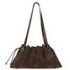 Bolso de nicho 2026, elegante y exquisito bolso de hombro de gamuza para ir al trabajo, bolso de axila retro de otoño, nuevo estilo coreano