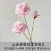 Simulación Estilo Francés Rosa Grande Estilo Pintura al Óleo Rosa Boda Camino Arreglo Floral Flor para Sostener Decoración para el Hogar Flor de Simulación