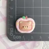 Coelho Rosa Urso Maçã Acessórios de Resina Capa de Celular Papelaria DIY Adesivos Grampo de Cabelo Chaveiro Acessórios para Copo d'Água