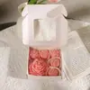Lihome Xiangliya Conjunto de Velas Perfumadas em Formato de Rosa e Peônia Lembrança de Dia dos Namorados Conjunto Feito à Mão