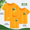 Vestido Especial de Família Camiseta de Algodão de Manga Curta Família de Três Quatro Vestido de Família Camiseta Casual Verão Novo Estilo