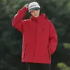 Chaqueta Tres en Uno Estilo Bai Xihe para Hombre Senderismo Camping Impermeable Casual Dos Piezas Chaqueta para Mujer Compra Grupal Estampado