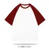 Camiseta de manga corta estilo americano Yupai personalizada, diseño impreso, para padres e hijos, estudiantes, corte holgado, moderna, raglán, personalización