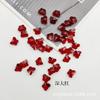 Xingtai Cristal Vidrio Cuentas Sueltas DIY Corazón de Durazno Flor de Ciruelo Pétalo Cortina de Puerta Accesorios de Ropa Agujero Recto Elemento Mariposa