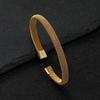 Suministro de comercio exterior transfronterizo pulsera de acero de titanio pulsera tejida de malla de alambre intensiva de alta calidad joyería versátil de acero inoxidable