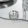 Anillo Abierto Minimalista Versátil Estilo Coreano, Anillo de Dedo Índice Ajustable Elegante y de Moda, Venta al por Mayor Directamente del Fabricante