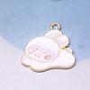 Accesorios de joyería DIY goteo de aceite luna gato Gato de la suerte ratón caricatura pulsera pareja llavero colgante punto