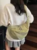 Bolsa Transversal para Mulheres, Nova Bolsa Bolinho de Grande Capacidade, Leve, Simples, Fashion, Bolsa de Ombro Casual para o Dia a Dia, Bolsa de Tecido Tendência para Meninas
