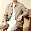 Chaqueta de solapa estilo Old Money para hombre, Nuevo modelo Otoño 2026, Chaqueta de moda business casual sólida para hombre