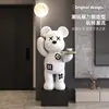 Alemán 2026 Nuevo Modelo Oso Grande Violento Adorno de Pie Lámpara de Luna para Sala de Estar Gabinete de TV al Lado del Sofá Muebles para el Hogar