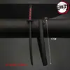 A lâmina de extinção de fantasmas ao redor da porta da cozinha cura de carvão Roda do Dia Lang faca de metal chaveiro modelo de arma de fuga da minha esposa 17cm