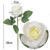 Buquê de Casamento, Flor para Decoração de Sala de Estar, Rosa Única Simulada, Flor para Fotografia de Dia dos Namorados, Flor Artificial