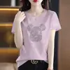 Camiseta de manga corta con etiqueta cortada, marca de despacho de aduanas de comercio electrónico transfronterizo, holgada, talla grande, top de verano moderno, camiseta de manga corta, camisa pequeña