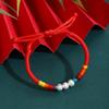 Corda Colorida com Contas Estilo Étnico Corda de Mão Tecida à Mão Xizang Luxo Leve Sensação de Alto Padrão Ajustável Joia da Moda para Mulheres