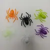 Mini Modelos de Arañas en Varios Colores, Juguetes Navideños de Dibujos Animados Rayados de Halloween, 2-3 cm