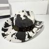 Amazon explosiones transfronterizas estilo europeo y americano cabeza de vaca sombrero vaquero occidental patrón vaca lechera sombrero parasol protector solar sombrero retro