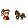 Parches Bordados de Dibujos Animados de Ponis Nuevos Más Vendidos para Sudaderas, Ropa Infantil, Bolsos, Accesorios de Decoración Hechos a Mano para Bricolaje