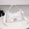 2026 Bolso Cruzado Pequeño Ligero Plegado Estilo Dibujos Animados para Niña Bolso de Hombro con Cordón para Viaje, Debajo del Brazo, de Mano para Mujer