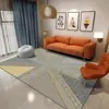 Nueva Alfombra de Piso Sala de Estar Dormitorio Lujo Ligero Alta Calidad Simple Cobertura Total Sofá Alfombra de Piso Grande Mesa de Café Limpiable Alfombra de Mesita de Noche