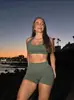 Sujetador Deportivo de Correa Corta con Almohadillas en el Pecho, Sujetador Sexy Deportivo para Fitness Yoga sin Espalda