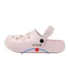 Sandalias perforadas estilo Birkenstock de verano para mujer, suela gruesa de EVA, cómodas y versátiles para ir al trabajo y para uso al aire libre, sandalias cerradas de dibujos animados para la playa para mujer