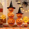 Decoración de Halloween Linterna de Calabaza Adorno Colgante Luces Bola de Panal Arreglo de Escena Bar Centro Comercial Linterna Fantasma Atrezo