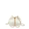 Bolso cubo moderno y sencillo, bolso de cadena personalizado de moda para mujer, versión coreana 2026 nuevo bolso de hombro cruzado simple con efecto de onda de agua