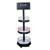 Rack de vinho hexagonal para coquetéis de cerveja, armário de vinho, acrílico de três camadas LED emissor de luz, rack de exibição integrado simples