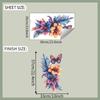 Fun-g26 Comercio Exterior Plumas de colores Flores Mariposa Dormitorio Sala de estar Hogar Fondo Embellecimiento Pegatinas de pared Venta al por mayor