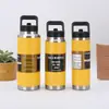 Taza Térmica de Acero Inoxidable 304 Transfronteriza Gran Capacidad Asa de Popote Hervidor Portátil para Montañismo al Aire Libre Deportes Venta al por Mayor