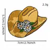 Patches bordados coloridos contrastantes em estilo western, cacto, cabeça de touro, patches de bota de cowboy, emblemas bordados, acessórios para vestuário
