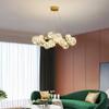 Lámpara de Araña para Sala de Estar Estilo Nórdico Nuevo Estilo Lujo Ligero Creativo Personalizado Popular en Internet Gangtian Star Frijol Mágico Lámparas de Dormitorio Comedor Lámpara de Araña