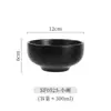 Tigela Alta de Cerâmica Preta Pérola Estilo Japonês com Três Pontos para Macarrão Prato Fosco Tigela Simples e Prato para Xícara Conjunto de Louças para Hotel