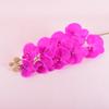 Flor Artificial Phalaenopsis de Alta Qualidade com 9 Flores Estilo Europeu Decoração Suave para Casa Película Tátil Flor Decoração de Casamento Buquê Atacado