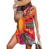 Vestido de venta caliente transfronterizo 2025 nuevo para mujer sin mangas cuello en V impresión digital 3D vestido sexy estilo europeo y americano